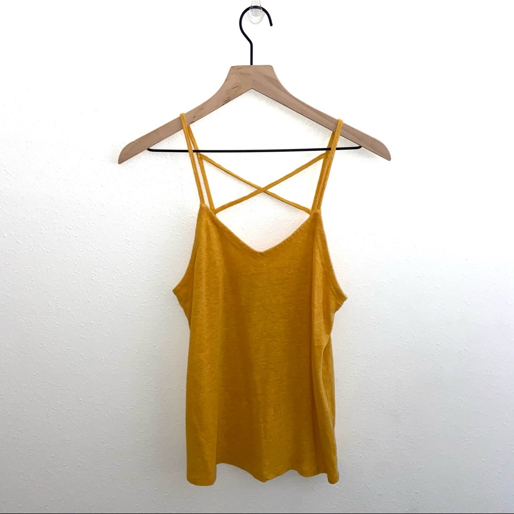 yellow universal thread tank top